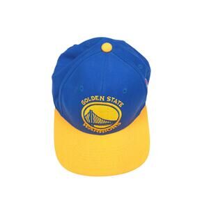 Mitchell Ness Warriors Snapback Hat Blue Yellow HWC Green Underbill NBA Cap
